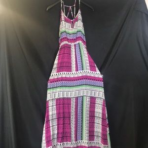 Blue rain maxi dress